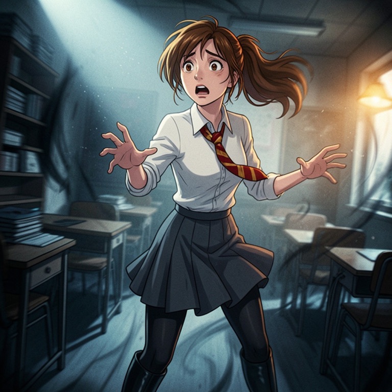 The tights at the start of the story